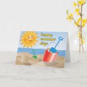 Fijne zomerdagen kaart (Gele Bloem)