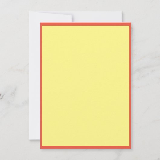 Fijne zon - Flat note card Bedankkaart (Achterkant)