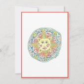 Fijne zon - Flat note card Bedankkaart (Voorkant)