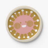 Fijne zon papieren bordje (Voorkant)