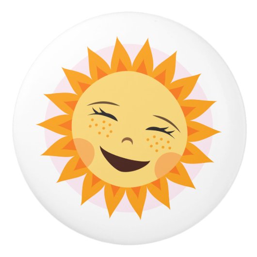 Fijne zondebok - schattig ontwerp voor kinderen keramische knop (Voorkant)