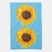 Fijne zonnebloem theedoek (Verticaal)