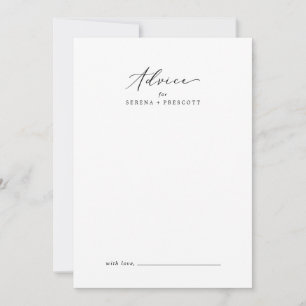 Fijne Zwarte Calligrafie Bruiloft Advieskaart