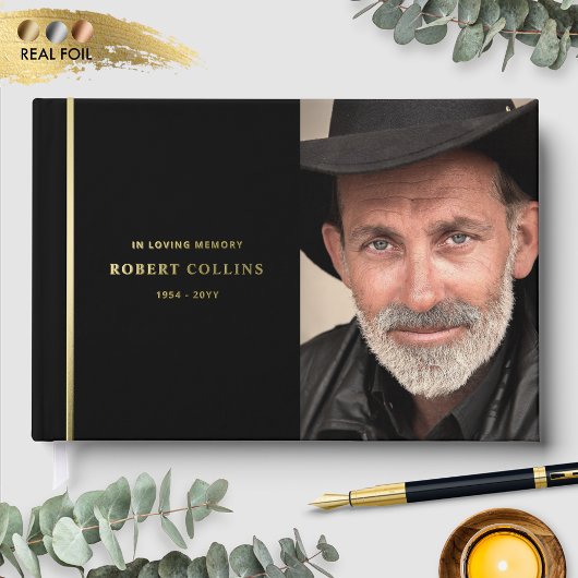 Fijne zwarte en echte Folie, in liefdevolle herinn Gastenboek