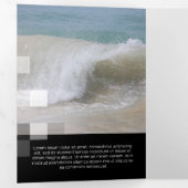 Fijne zwarte hedendaagse transparantie drieluik kaart (Binnenzijde eerst)