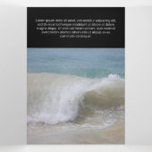 Fijne zwarte hedendaagse transparantie drieluik kaart (Binnenkant midden)