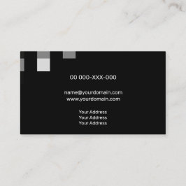 Fijne zwarte hedendaagse transparantie visitekaartje