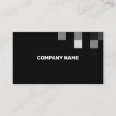 Fijne zwarte hedendaagse transparantie visitekaartje (Voorkant)