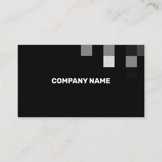 Fijne zwarte hedendaagse transparantie visitekaartje (Voorkant)