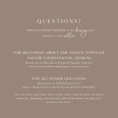 Fijne zwarte in één QR-code bruiloft Kaart