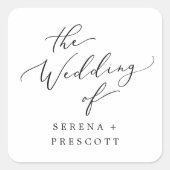 Fijne zwarte kalligrafie Bindende zegels (Voorkant)