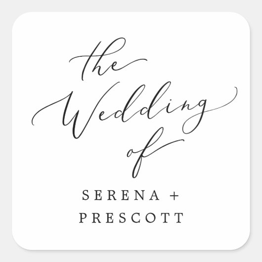 Fijne zwarte kalligrafie Bindende zegels (Voorkant)