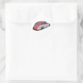 fijngehakte merc ronde sticker (Tas)
