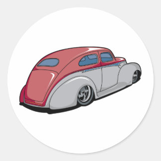 fijngehakte merc ronde sticker