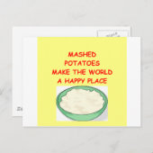 fijngestampte aardappels briefkaart (Voorkant / Achterkant)