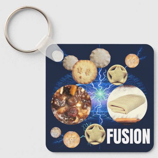 Fijnhaktpastfusie Sleutelhanger (Voorkant)