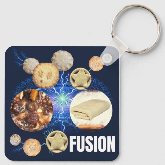 Fijnhaktpastfusie Sleutelhanger (Achterkant)