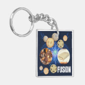 Fijnhaktpastfusie Sleutelhanger (Voorkant Links)