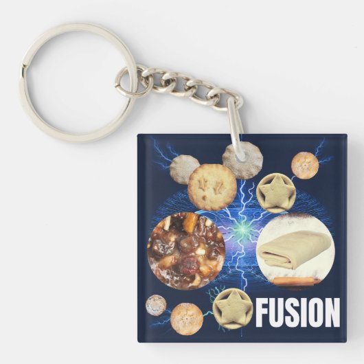 Fijnhaktpastfusie Sleutelhanger (Voorkant)