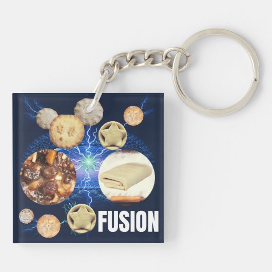 Fijnhaktpastfusie Sleutelhanger (Achterkant)