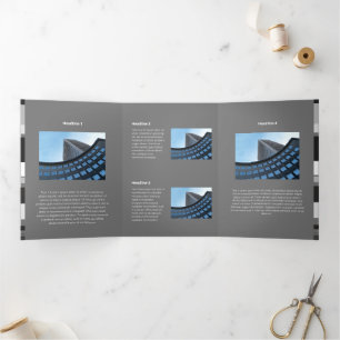 Fijnkleurige monochromatische platte zijdelingse s drieluik kaart