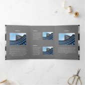 Fijnkleurige monochromatische platte zijdelingse s drieluik kaart (Binnen)