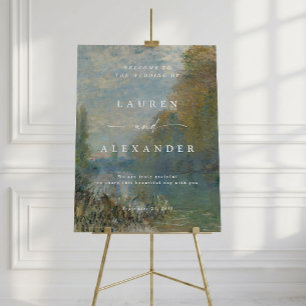 Fijnkunst rivier landschap trouw welkom poster