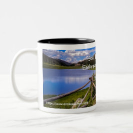 Fijnkunstmok — Rocky Mountain - Zie het anders Tweekleurige Koffiemok