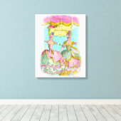 Fijnmazig en Frippery Kleine Marie's Dance Portret Canvas Afdruk (Insitu (Houten vloer))