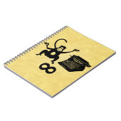 Fijnschrijfmachine monkey schrijfmachine oneindig notitieboek (Linkerzijde)