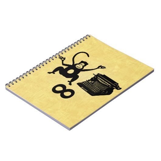 Fijnschrijfmachine monkey schrijfmachine oneindig notitieboek (Linkerzijde)