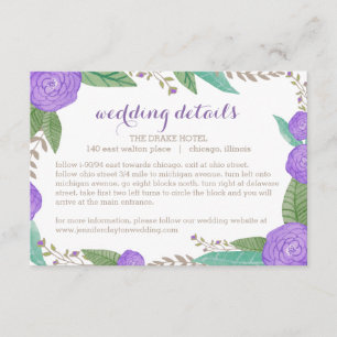 Fijnse Florals Wedding Enclosure Card Informatiekaartje