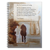 Fijnse gevoeligheden van een liefdevolle spirale l notitieboek (Voorkant)