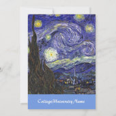 Fijnse Sterrennacht graduatie party Kaart (Achterkant)