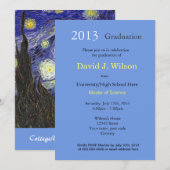 Fijnse Sterrennacht graduatie party Kaart (Voorkant / Achterkant)