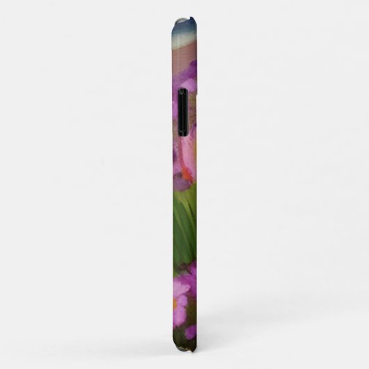 Fijnse Waterverf wilde bloemen op de Dusk Case-Mate iPhone Case (Achterkant/rechts)