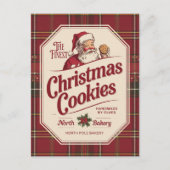 Fijnste kerstkoekjes toevoegen bericht feestdagenkaart (Voorkant)