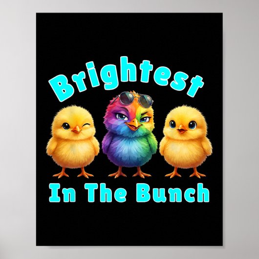 Fijnste Kip In De Hok Rainbow Pasen Grap  Poster (Voorkant)