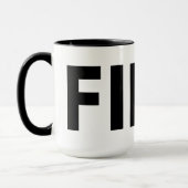 FIKA Black en White Mok (Links)