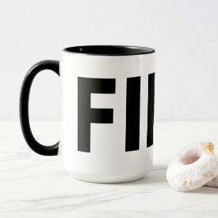 FIKA Black en White Mok