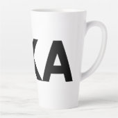 FIKA Bold Black en White Latte Mok (Rechts)