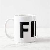 FIKA Bold Black en White Mok (Links)
