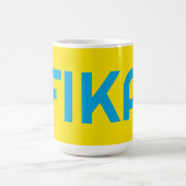 FIKA Bold Geel en Blauw Koffiemok (Center)