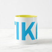 FIKA Bold Geel en Blauw Mok (Midden)