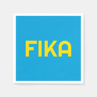 FIKA Bold Geel en Blauw Servet