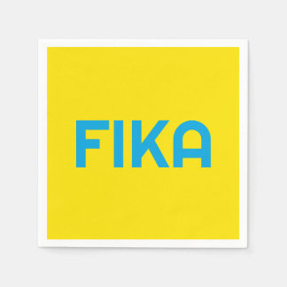 FIKA Bold Geel en Blauw Servet