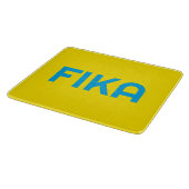 FIKA Bold Geel en Blauw Snijplank (Hoek)