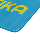 FIKA Bold Geel en Blauw Snijplank (Hoek)
