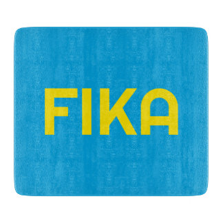 FIKA Bold Geel en Blauw Snijplank