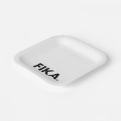 Fika Bold Papieren Bordje (Gebogen)
